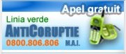apeleaza gratuit acest numar pentru raportarea unei fapte de coruptie